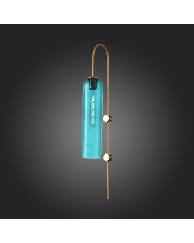 SL1145.381.01 Светильник настенный ST-Luce Латунь/Голубой E27 1*60W CALLANA-foto7