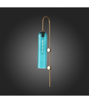 SL1145.381.01 Светильник настенный ST-Luce Латунь/Голубой E27 1*60W CALLANA-foto7