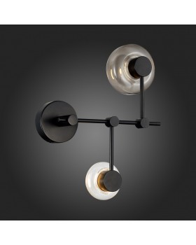 SL6005.401.02 Светильник настенный ST-Luce Черный/Дымчатый, Прозрачный LED 2*3W 3000K Vallo-foto5