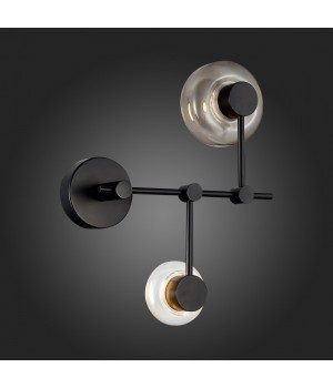 SL6005.401.02 Светильник настенный ST-Luce Черный/Дымчатый, Прозрачный LED 2*3W 3000K Vallo-foto5