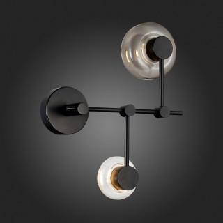 SL6005.401.02 Светильник настенный ST-Luce Черный/Дымчатый, Прозрачный LED 2*3W 3000K Vallo-foto5