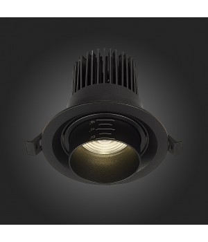 ST701.448.12 Св-к встр. Zoom Черный LED 1*12W 4000K 960Lm Ra90 15°-60° IP20 D115xH95 170-240V ST701-foto8