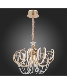 SL959.203.08 Люстра подвесная ST-Luce Золотистый/Белый LED 8*8W 4000K TRAVASO-foto5