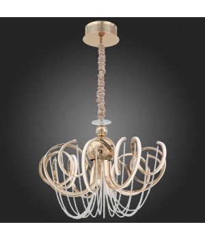 SL959.203.08 Люстра подвесная ST-Luce Золотистый/Белый LED 8*8W 4000K TRAVASO-foto5