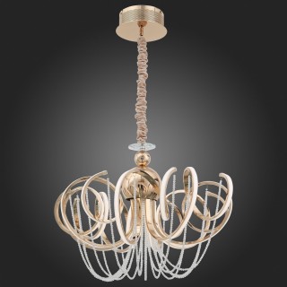 SL959.203.08 Люстра подвесная ST-Luce Золотистый/Белый LED 8*8W 4000K TRAVASO-foto5