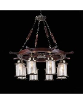 SL150.303.08 Люстра подвесная ST-Luce Бронза, коричневый/Прозрачный с эфектом трещин E27 8*40W VOLANTINO-foto3