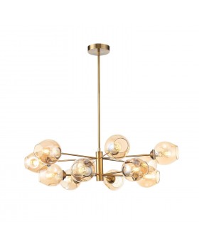 SL1500.203.12 Светильник подвесной ST-Luce Золотистый/Янтарный E14 12*40W FOVIA-foto2