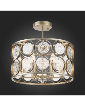 SL1105.202.06 Светильник потолочный ST-Luce Золотистый с патиной/Золотистый, Прозрачный E14 6*60W SERANDA-foto6
