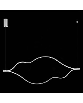 SL6106.103.45 Светильник подвесной ST-Luce Никель/Белый LED 1*45W 4000K Cortile-foto4