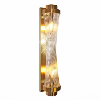 SL1177.201.02 Бра ST-Luce Золотистый/Золотистый, Прозрачный E14 2*40W Arezzo-foto2