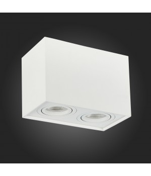 ST109.507.02 Светильник потолочный Мат. белый GU10 2*50W L181xW100xH123 220V Без ламп QUADRUS-foto6