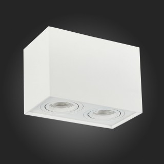 ST109.507.02 Светильник потолочный Мат. белый GU10 2*50W  L181xW100xH123 220V Без ламп QUADRUS-foto6