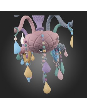 SL1700.783.06 Люстра подвесная ST-Luce Разноцветный E14 6*40W FIATA-foto15