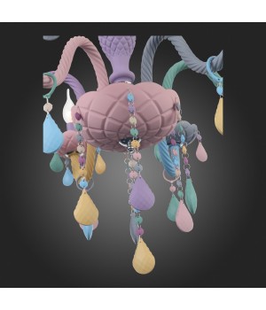 SL1700.783.06 Люстра подвесная ST-Luce Разноцветный E14 6*40W FIATA-foto15