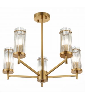 SL1233.302.05 Люстра потолочная ST-Luce Латунь/Прозрачный E14 5*60W BITONTO-foto3