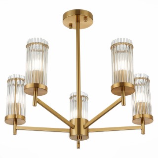 SL1233.302.05 Люстра потолочная ST-Luce Латунь/Прозрачный E14 5*60W BITONTO-foto3