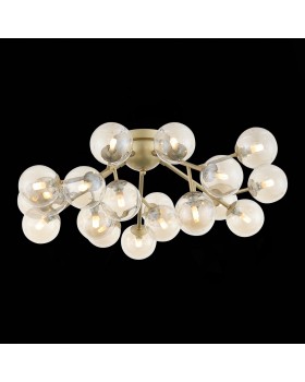 SL438.202.20 Люстра потолочная ST-Luce Золотистый/Коньячный G9 20*5W PALLЕRE-foto4