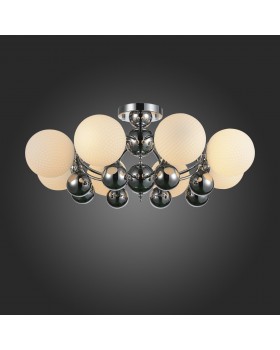 SL715.102.08 Люстра потолочная ST-Luce Хром/Белый E27 8*60W FORMA-foto3