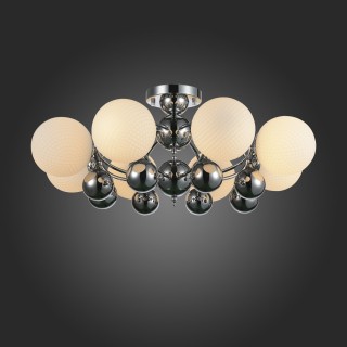 SL715.102.08 Люстра потолочная ST-Luce Хром/Белый E27 8*60W FORMA-foto3