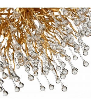 SL1651.203.15 Люстра подвесная ST-Luce Золотистый/Золотистый G9 15*5W Anzio-foto3