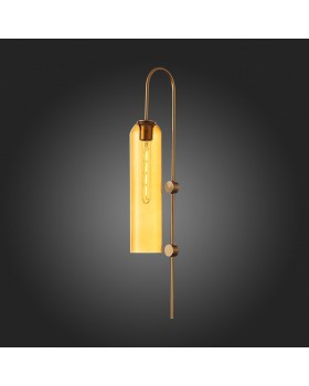 SL1145.391.01 Светильник настенный ST-Luce Латунь/Янтарный E27 1*60W CALLANA-foto7