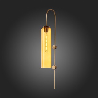 SL1145.391.01 Светильник настенный ST-Luce Латунь/Янтарный E27 1*60W CALLANA-foto7