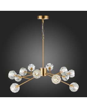 SL1166.303.12 Светильник подвесной ST-Luce Латунь/Прозрачный G9 LED 12*5W ROMANO-foto3