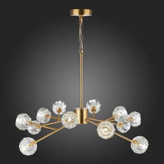 SL1166.303.12 Светильник подвесной ST-Luce Латунь/Прозрачный G9 LED 12*5W ROMANO-foto3