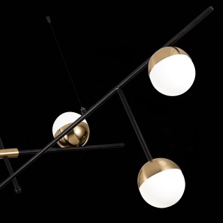 SL1507.422.06 Люстра потолочная ST-Luce Черный/Белый, Золотистый G9 6*5W 4000K ALBERO-foto6