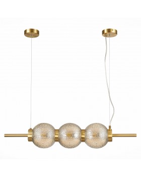 SL1155.313.03 Светильник подвесной ST-Luce Латунь/Коньячный E14 3*40W MARENA-foto2