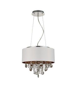 SL1350.503.04 Светильник подвесной ST-Luce Хром/Белый, Золотистый, Прозрачный E14 4*40W LACCHIA-foto2