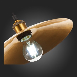 SL1017.203.01 Светильник подвесной ST-Luce Черный/Золотистый E27 1*60W ROMO-foto12