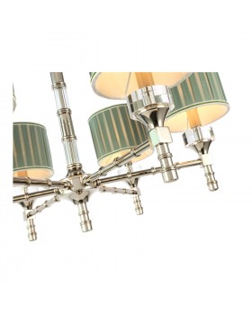 SL1121.103.06 Люстра подвесная ST-Luce Никель/Оливковый E14 6*40W OLEO-foto3