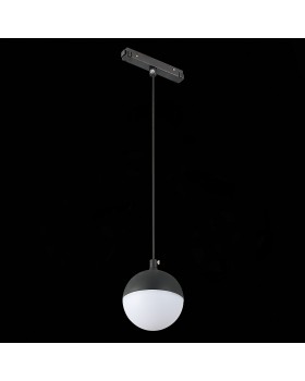 ST358.443.07 Магнитный трековый светильник подвесной Черный LED 1*7W 4000K 520Lm Ra>80 120° IP20 D90xH90 48V PIBOLE-foto6