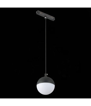 ST358.443.07 Магнитный трековый светильник подвесной Черный LED 1*7W 4000K 520Lm Ra>80 120° IP20 D90xH90 48V PIBOLE-foto6