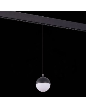 ST358.443.07 Магнитный трековый светильник подвесной Черный LED 1*7W 4000K 520Lm Ra>80 120° IP20 D90xH90 48V PIBOLE-foto5