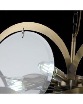 SL1161.373.09 Люстра подвесная ST-Luce Бронза/Дымчатый E14 9*60W FAZIA-foto10