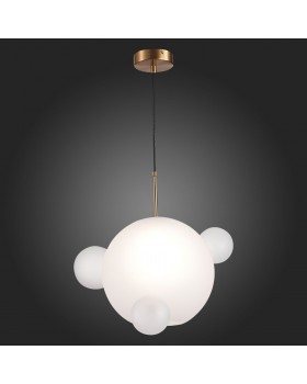 SL1133.503.01 Светильник подвесной ST-Luce Латунь/Белый E27 1*60W BOPONE-foto5