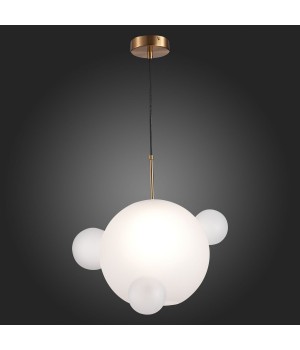 SL1133.503.01 Светильник подвесной ST-Luce Латунь/Белый E27 1*60W BOPONE-foto5