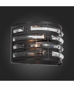 SL665.401.02 Бра ST-Luce Черный/Черный, Прозрачный E14 2*40W CHIAREZZA-foto9