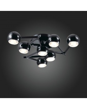 SL853.402.07 Люстра потолочная ST-Luce Черный/Черный, Серебристый E14 7*40W ROTTURA-foto3