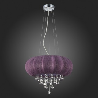 SL350.093.05 Люстра подвесная ST-Luce Хром/Фиолетовый E14 5*40W PREFERITA-foto4
