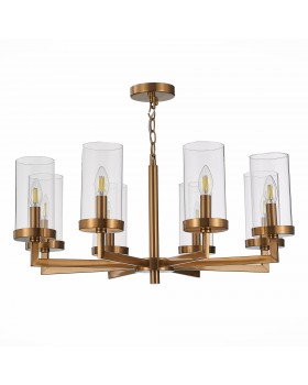 SL1171.303.08 Люстра подвесная ST-Luce Латунь/Прозрачный E14 8*40W MASINE-foto2