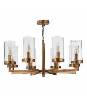 SL1171.303.08 Люстра подвесная ST-Luce Латунь/Прозрачный E14 8*40W MASINE-foto2