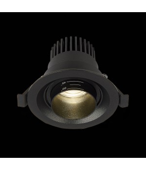 ST701.448.07 Св-к встр. Zoom Черный LED 1*7W 4000K 560Lm Ra 15°-60° IP20 D90xH65 170-240V ST701-foto5