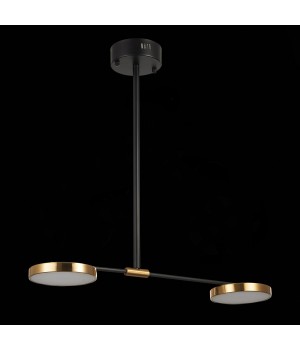 SL1605.403.02 Светильник подвесной ST-Luce Черный/Латунь, Белый LED 2*8,5W 3000K FARONE-foto4