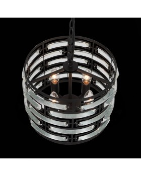 SL665.403.04 Люстра подвесная ST-Luce Черный/Черный, Прозрачный E14 4*40W CHIAREZZA-foto5