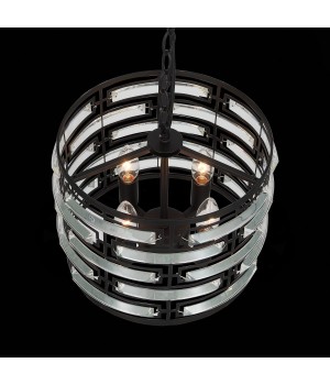 SL665.403.04 Люстра подвесная ST-Luce Черный/Черный, Прозрачный E14 4*40W CHIAREZZA-foto5