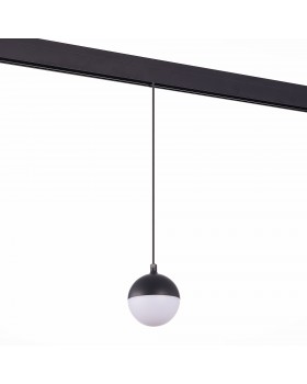 ST358.443.07 Магнитный трековый светильник подвесной Черный LED 1*7W 4000K 520Lm Ra>80 120° IP20 D90xH90 48V PIBOLE-foto2