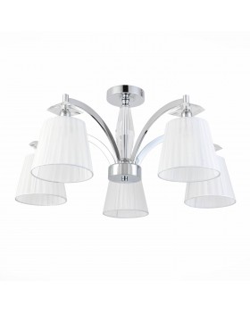 SL1756.102.05 Светильник потолочный ST-Luce Хром/Светло-серый E14 5*40W BELLO-foto2